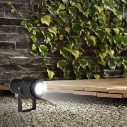 Lampada LED da esterno LED/12W/100-240V IP65 nero - vetro verde