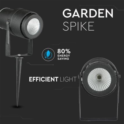Lampada LED da esterno LED/12W/100-240V IP65 nero - vetro verde