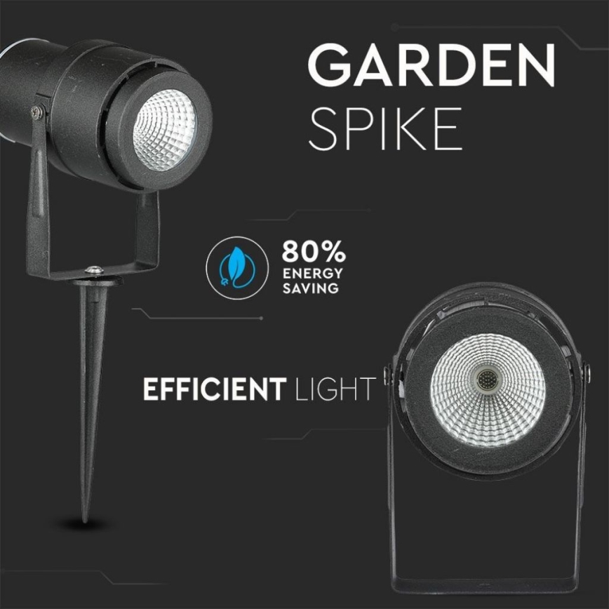 Lampada LED da esterno LED/12W/100-240V IP65 nero - vetro verde