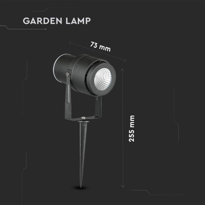 Lampada LED da esterno LED/12W/100-240V IP65 nero - vetro verde
