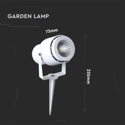 Lampada LED da esterno LED/12W/110-240V IP65 3000K bianco