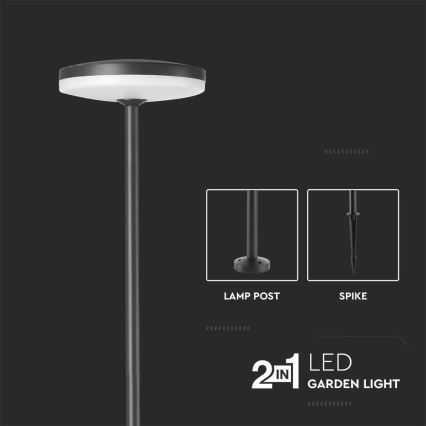 Lampada LED da esterno LED/12W/230V 3000K IP65 antracite