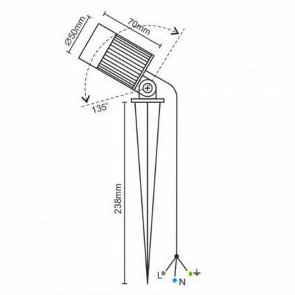 Lampada LED da esterno LED/7W/85-264V IP67