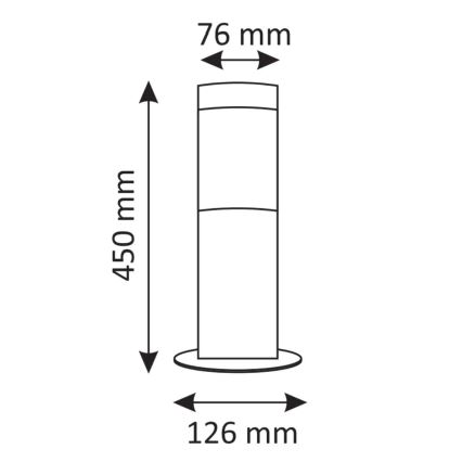 Lampada LED da esterno LIVIA 1xE27/7W/230V 4000K IP44