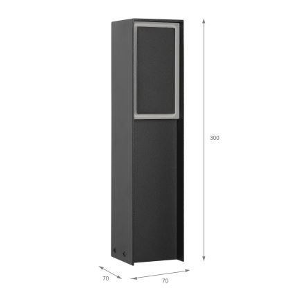 Lampada LED da esterno MODO LED/4,8W/230V 4000K IP44 30 cm nera