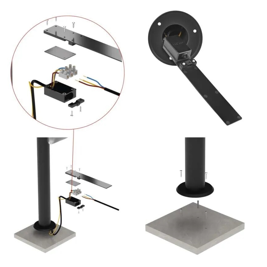 Lampada LED da esterno NIKA LED/12,5W/230V IP44 80 cm