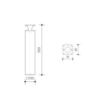 Lampada LED da esterno ORNELA LED/6W/230V 3000K IP54 marrone