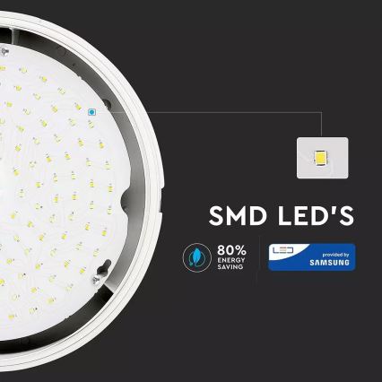 Lampada LED da esterno SAMSUNG CHIP con batteria di emergenza 1xLED/15W/230V IP65