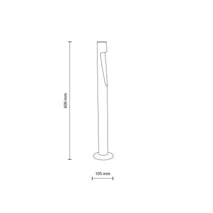 Lampada LED da esterno SENA M LED/5W/230V IP65 60 cm beige