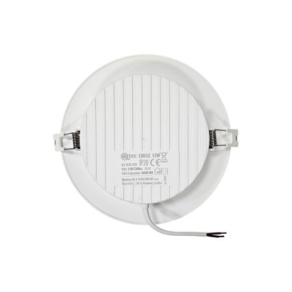 Lampada LED da incasso CIRCLE LED/12W/230V 4000K diametro 17 cm bianco
