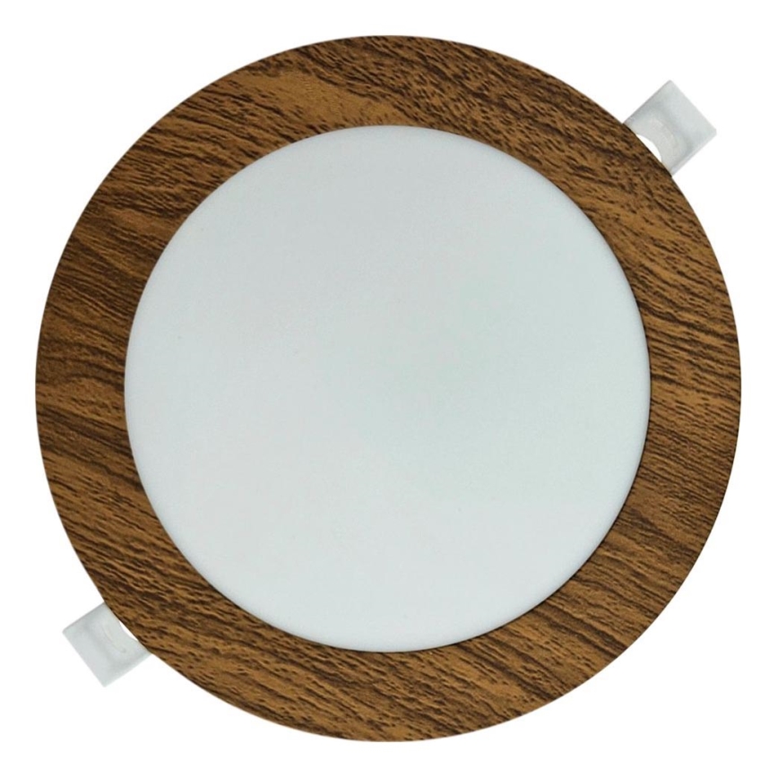 Lampada LED da incasso CIRCLE LED/12W/230V 4200K diametro 16,7 cm marrone
