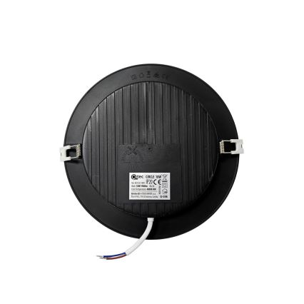 Lampada LED da incasso CIRCLE LED/18W/230V 4000K diametro 22 cm nero