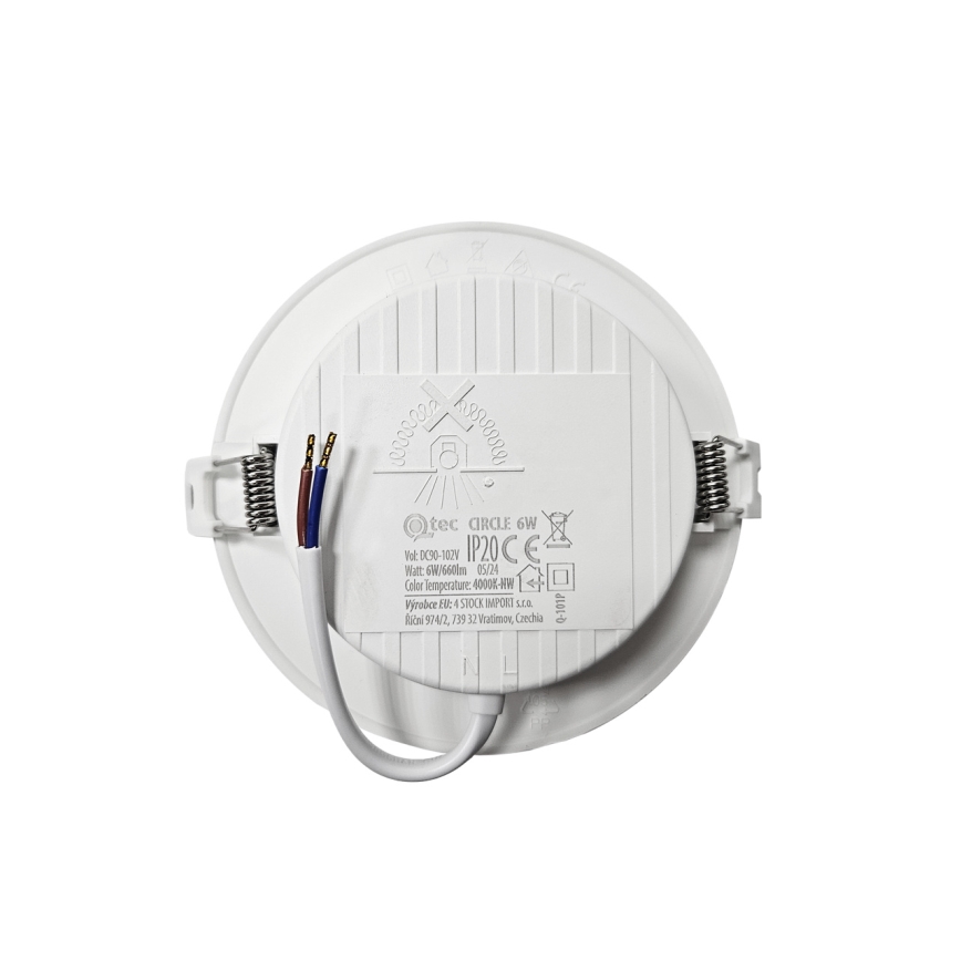 Lampada LED da incasso CIRCLE LED/6W/230V 4000K diametro 12 cm bianco