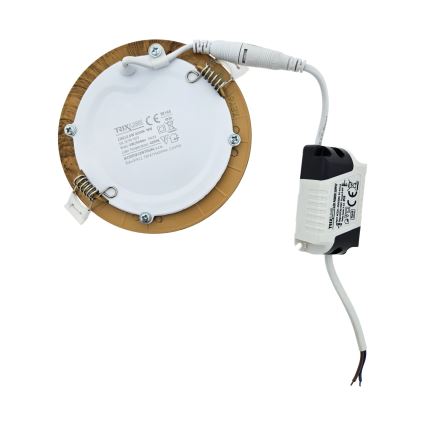 Lampada LED da incasso CIRCLE LED/6W/230V 4200K diametro 11,8 cm marrone