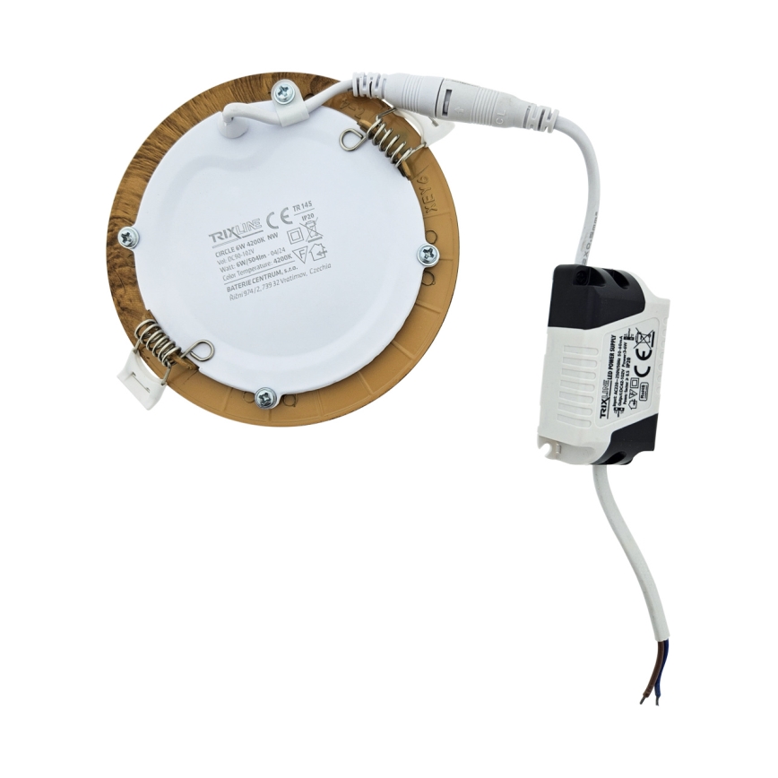 Lampada LED da incasso CIRCLE LED/6W/230V 4200K diametro 11,8 cm marrone