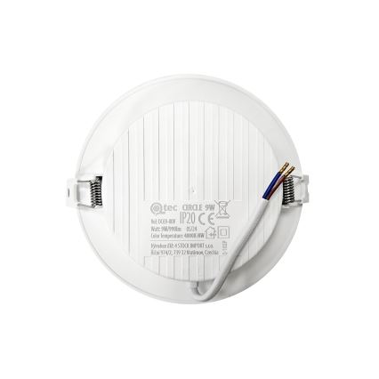 Lampada LED da incasso CIRCLE LED/9W/230V 4000K diametro 14,5 cm bianco