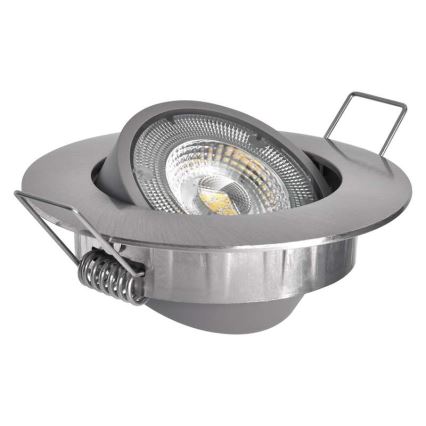 Lampada LED da incasso EXCLUSIVE 1xLED/5W/230V 4000 K argento