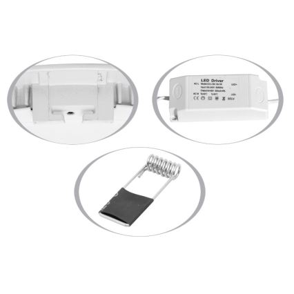 Lampada LED da incasso per bagni LADA LED/12W/230V 2700K IP44