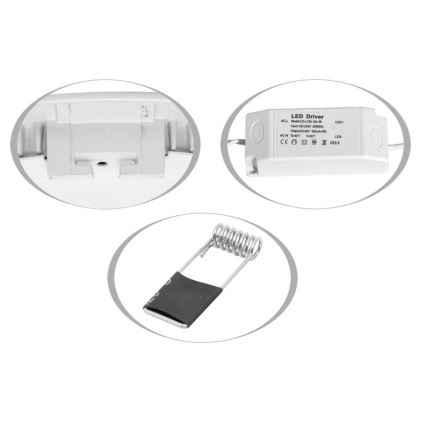 Lampada LED da incasso per bagni LADA LED/25W/230V 2700K IP44