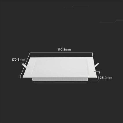 Lampada LED da incasso LED/12W/230V 4000K