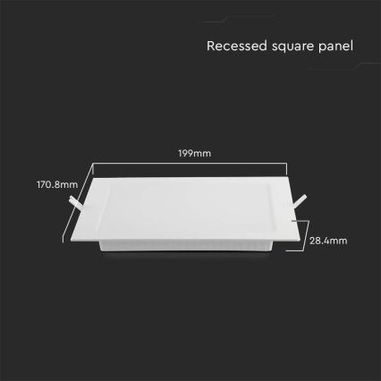 Lampada LED da incasso LED/12W/230V 6500K