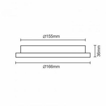 Lampada LED da incasso LED/12W/230V IP40