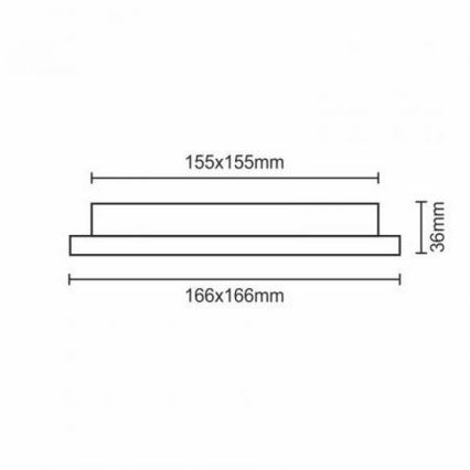 Lampada LED da incasso LED/12W/230V IP40