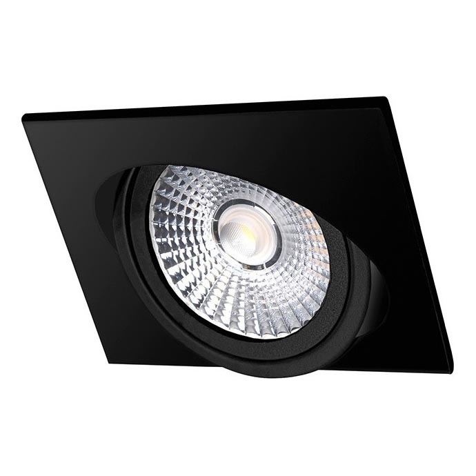 Lampada LED da incasso LED/18W/230V 3000K 11,5x11,5 cm nero