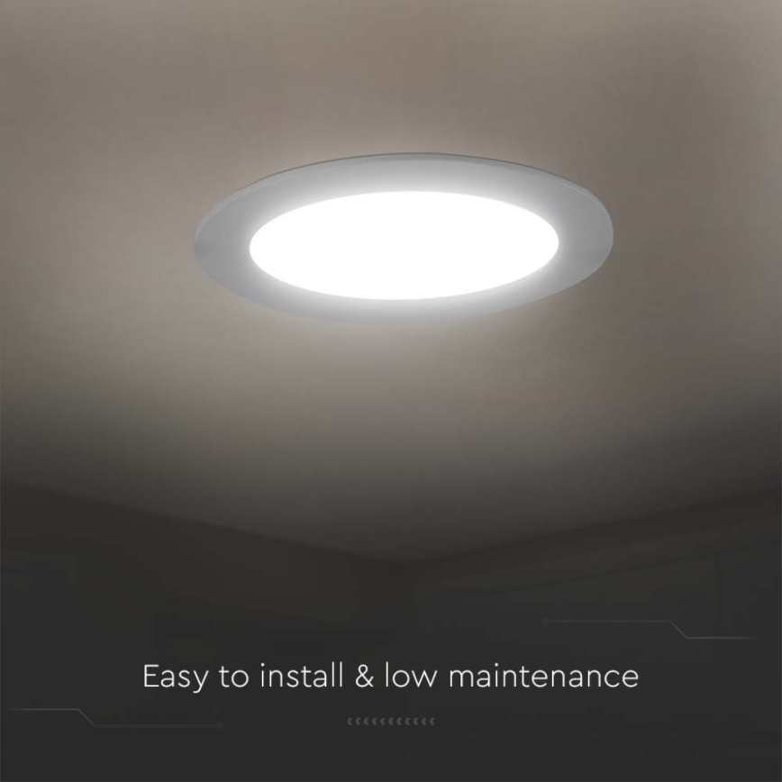 Lampada LED da incasso LED/3W/230V diametro 9,5 cm 6500K bianco