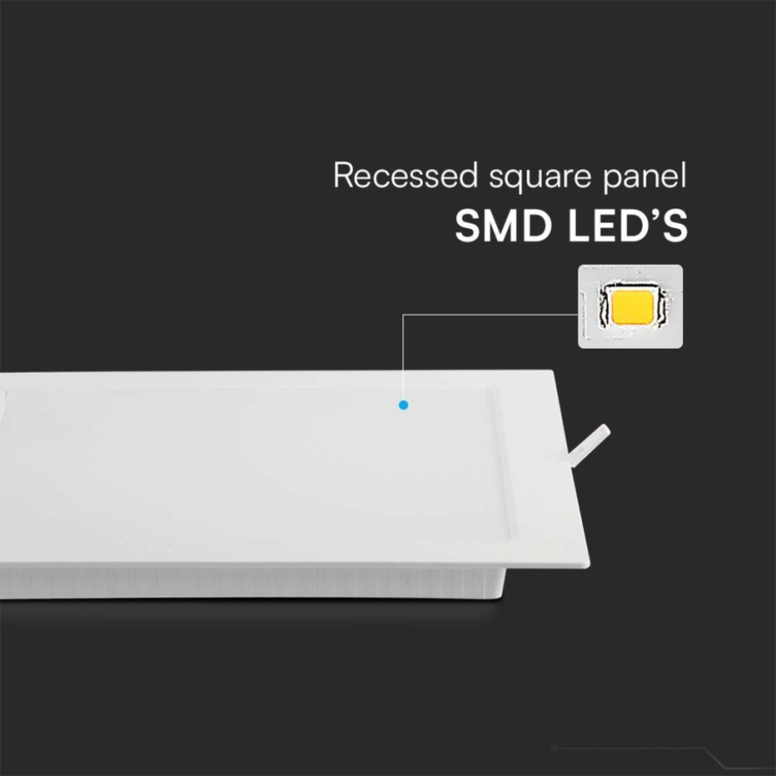Lampada LED da incasso LED/6W/230V 12x12 cm 3000K bianco