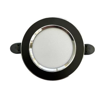 Lampada LED da incasso LED/7,5W/230V 4000K nero/argento