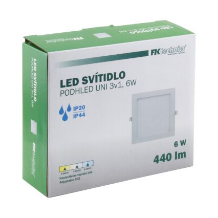 Lampada LED da incasso per bagni LED/6W/230V 3000/4000/6000K IP44