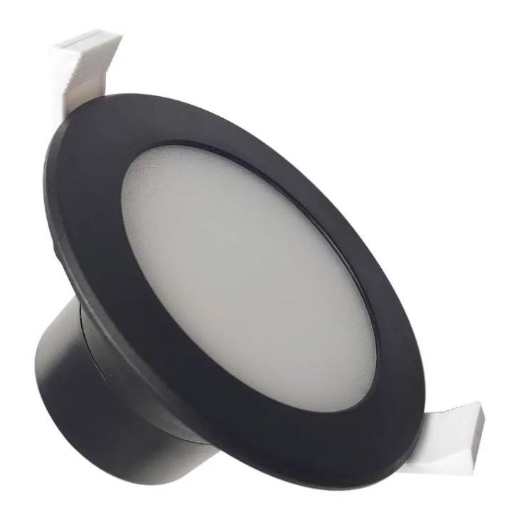 Lampada LED da incasso per bagni LED/7W/230V 4000K nero IP44