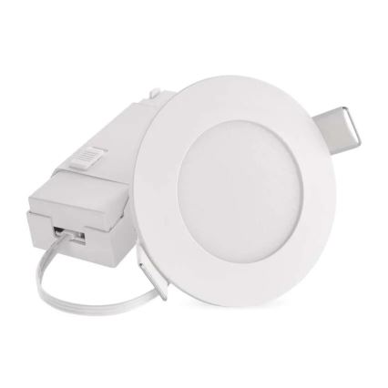 Lampada LED da incasso per bagni LORI LED/4,5W/230V IP65 2700/4000K diametro 8,5 cm bianco