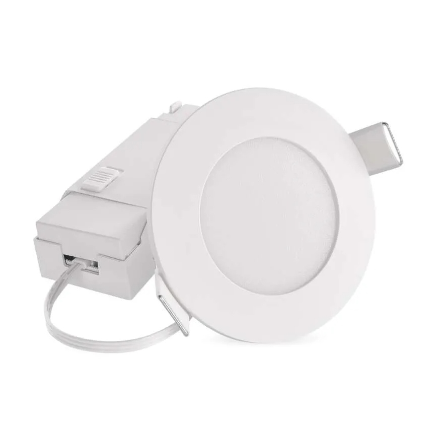 Lampada LED da incasso per bagni LORI LED/4,5W/230V IP65 2700/4000K diametro 8,5 cm bianco