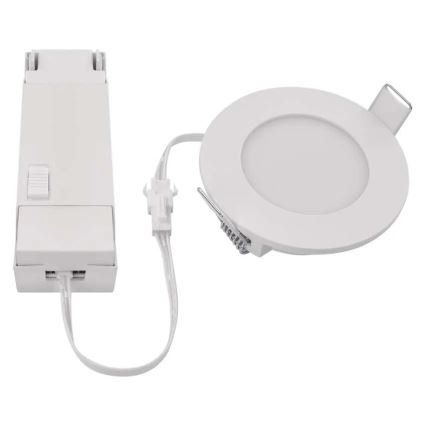 Lampada LED da incasso per bagni LORI LED/4,5W/230V IP65 2700/4000K diametro 8,5 cm bianco