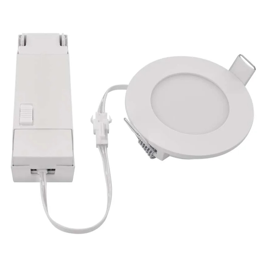 Lampada LED da incasso per bagni LORI LED/4,5W/230V IP65 2700/4000K diametro 8,5 cm bianco
