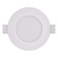 Lampada LED da incasso per bagni LORI LED/4,5W/230V IP65 2700/4000K diametro 8,5 cm bianco