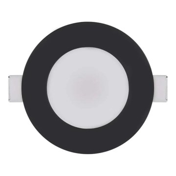 Lampada LED da incasso per bagni LORI LED/4,5W/230V IP65 2700/4000K diametro 8,5 cm nero
