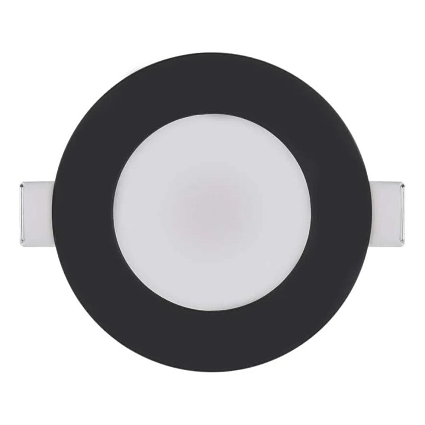 Lampada LED da incasso per bagni LORI LED/4,5W/230V IP65 2700/4000K diametro 8,5 cm nero