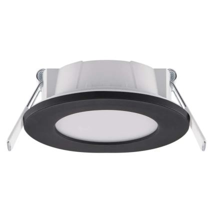 Lampada LED da incasso per bagni LORI LED/4,5W/230V IP65 2700/4000K diametro 8,5 cm nero