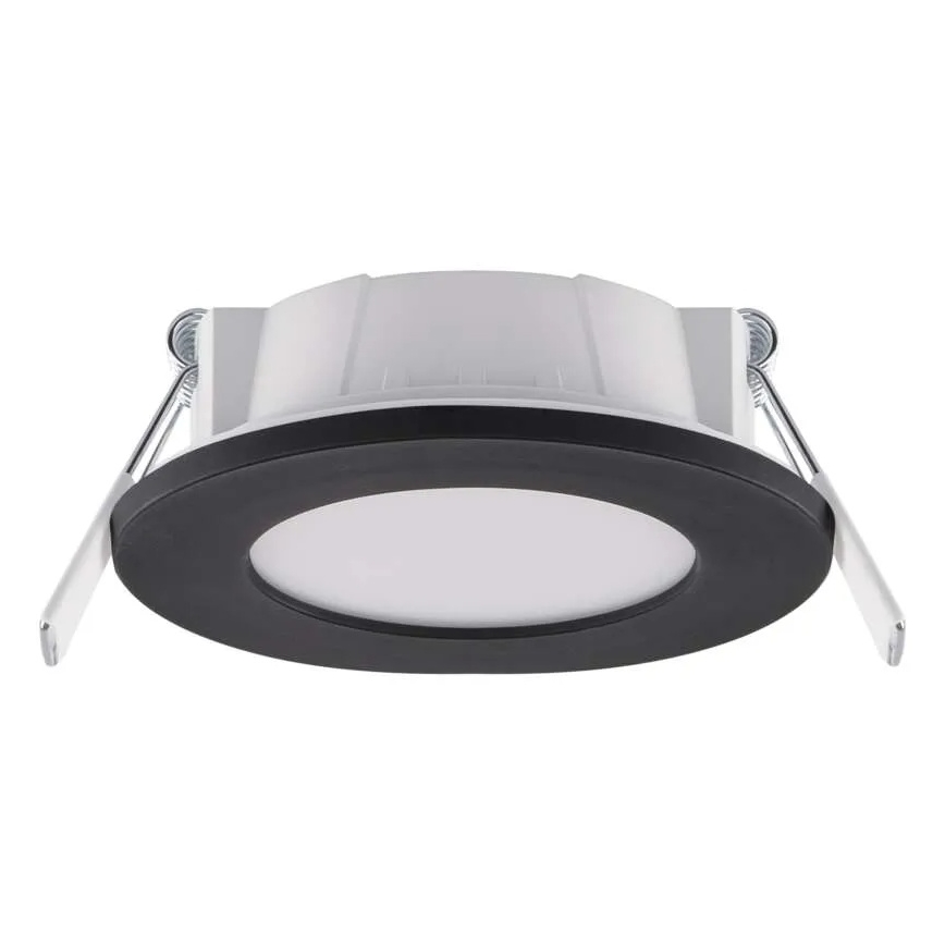 Lampada LED da incasso per bagni LORI LED/4,5W/230V IP65 2700/4000K diametro 8,5 cm nero