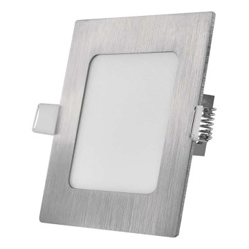 Lampada LED da incasso per controsoffitto NEXXO LED/7W/230V 3000/3500/4000K argento 12x12 cm