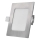 Lampada LED da incasso per controsoffitto NEXXO LED/7W/230V 3000/3500/4000K argento 12x12 cm