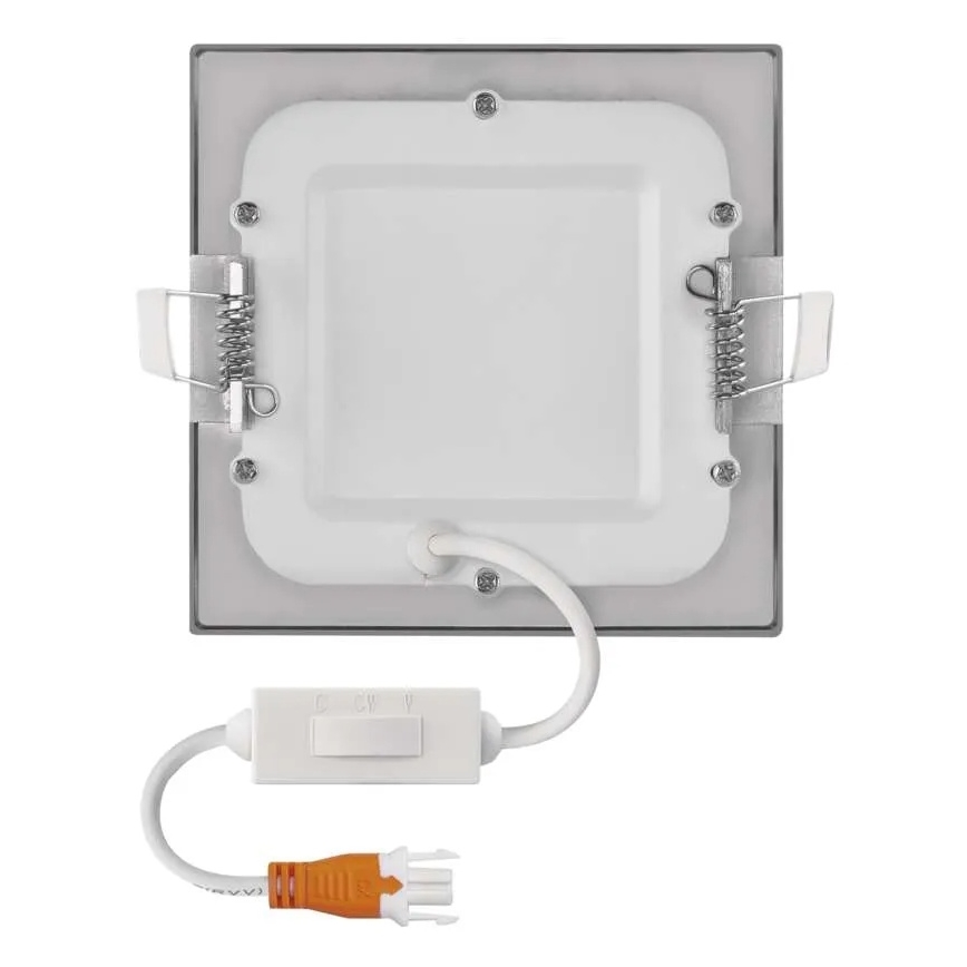 Lampada LED da incasso per controsoffitto NEXXO LED/7W/230V 3000/3500/4000K argento 12x12 cm