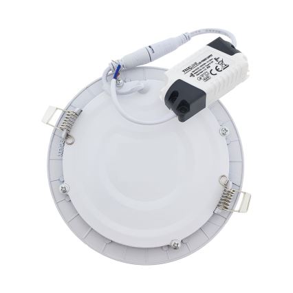 Lampada LED da incasso QTEC LED/12W/230V 6500K diametro 16,7 cm