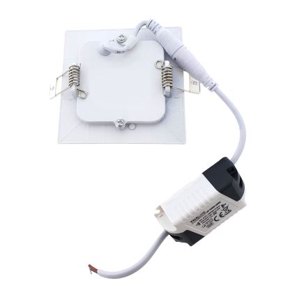 Lampada LED da incasso QTEC LED/3W/230V 6500K 8,3x8,3 cm