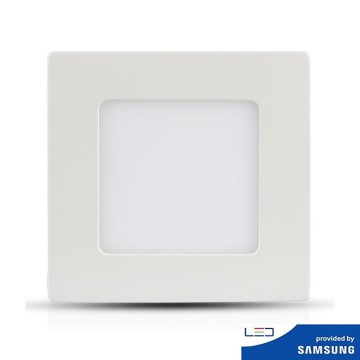 Lampada LED da incasso SAMSUNG CHIP LED/12W/230V 6400K quadrata