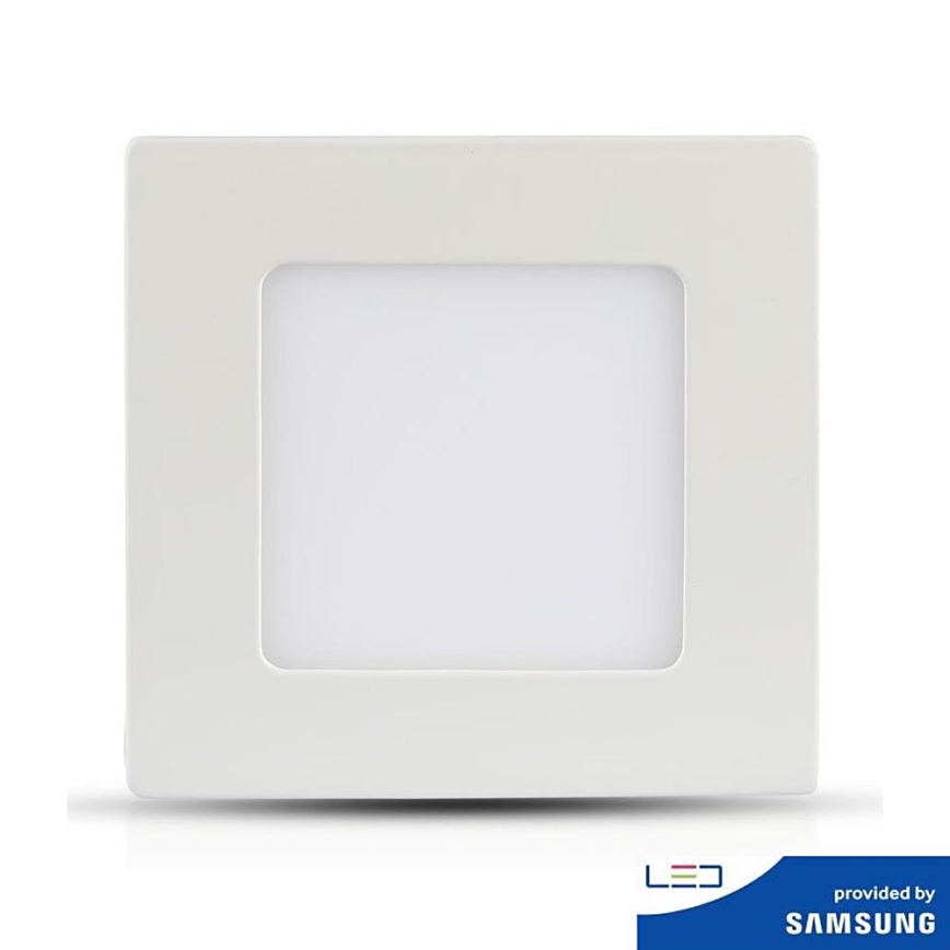 Lampada LED da incasso SAMSUNG CHIP LED/12W/230V 6400K quadrata