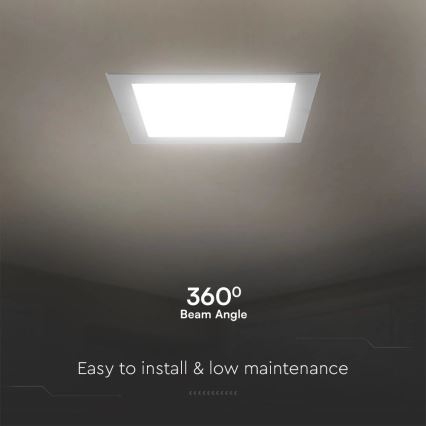 Lampada LED da incasso SAMSUNG CHIP LED/18W/230V 4000K 22x22 cm bianco